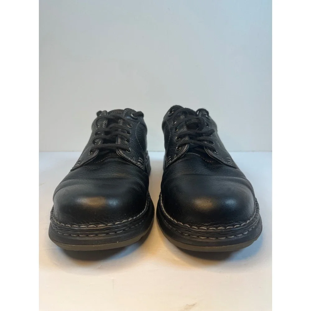 Timberland 29512 Mens Black Leather Oxford Shoes Lug Sole Size 9M